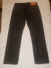 Levi's 501 Series Men's Straight Blue Dark Wash Denim Jeans 36x34