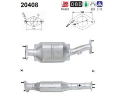 AS Katalysator 20408 für FORD MONDEO 3 B5Y Turnier BWY B4Y 16V