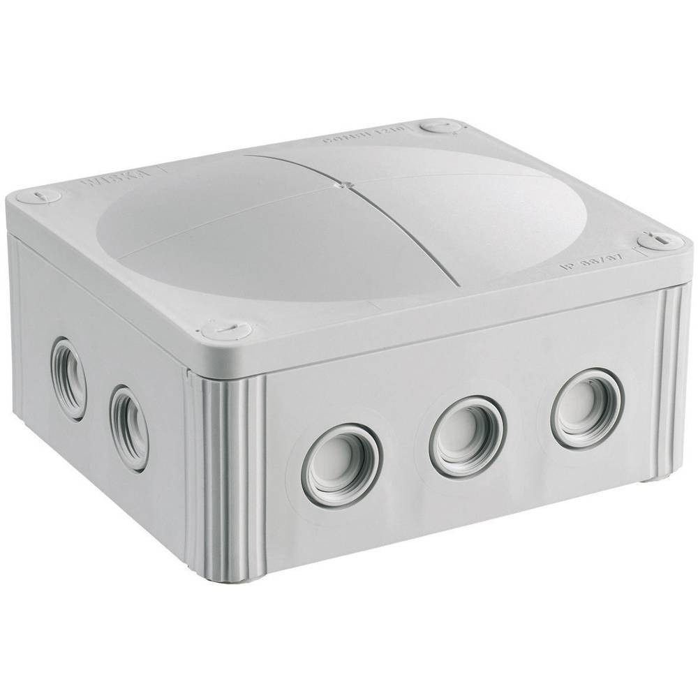 Boîte de dérivation étanche IP67 Wiska 160x140 mm ultra résistante aux chocs et UV
