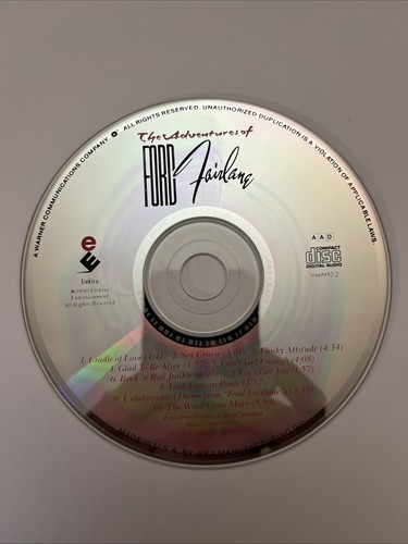 Ford Fairlane - Soundtrack CD Disc Only - No Tracking Number - Like New