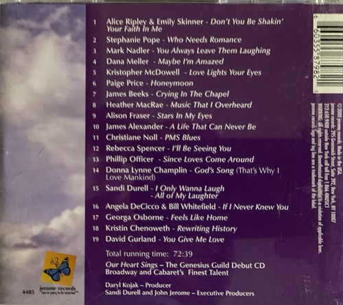 THE GENESIUS GUILD - Our Heart Sings CD 2000 Jerome Records AS NEW! - Picture 2 of 2