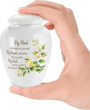 Small Urn for Human Ashes Ceramic Urn for Ashes for Women Keepsake Cremation Urn