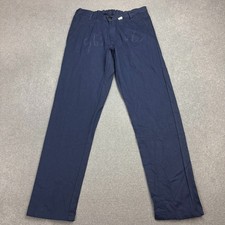 VINTAGE French Trousers Adult 32x33 Blue Workwear Chore Canvas Utility Men