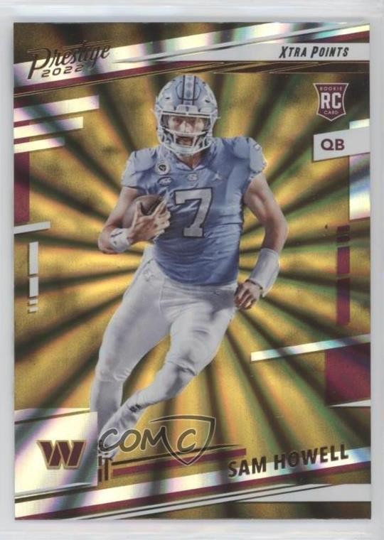 2022 Panini Prestige Rookies Xtra Points Sunburst Sam Howell #305 5r6