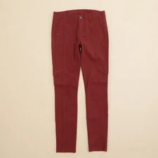 Cabi Women Drifter Corduroy Burgundy Cargo Pants Style 3566 Size 2 Cotton