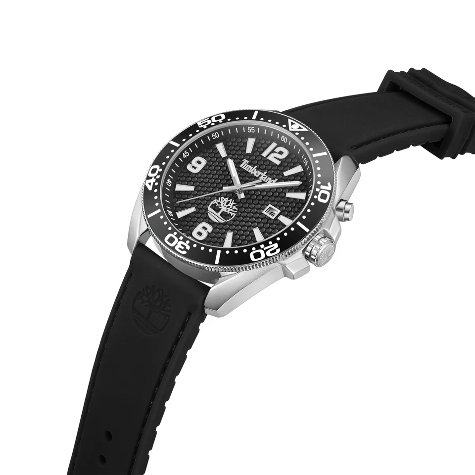 Timberland Reloj Hombre Analógico con Banda Silicona Negra TDWGN001001 Foto 2 de 4