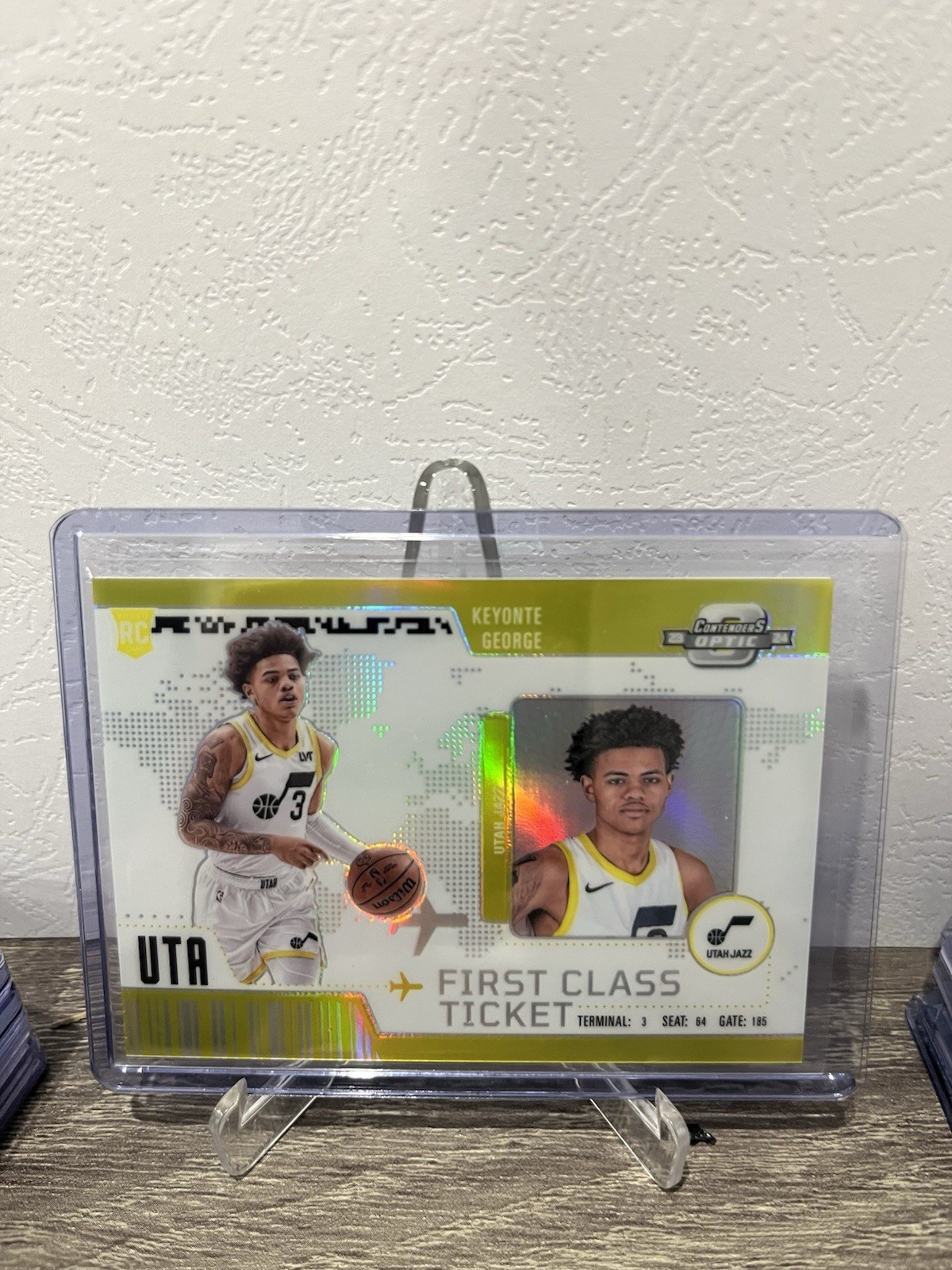23-24 CONTENDERS OPTIC SP KEYONTE GEORGE UTAH JAZZ FIRST CLASS TICKET