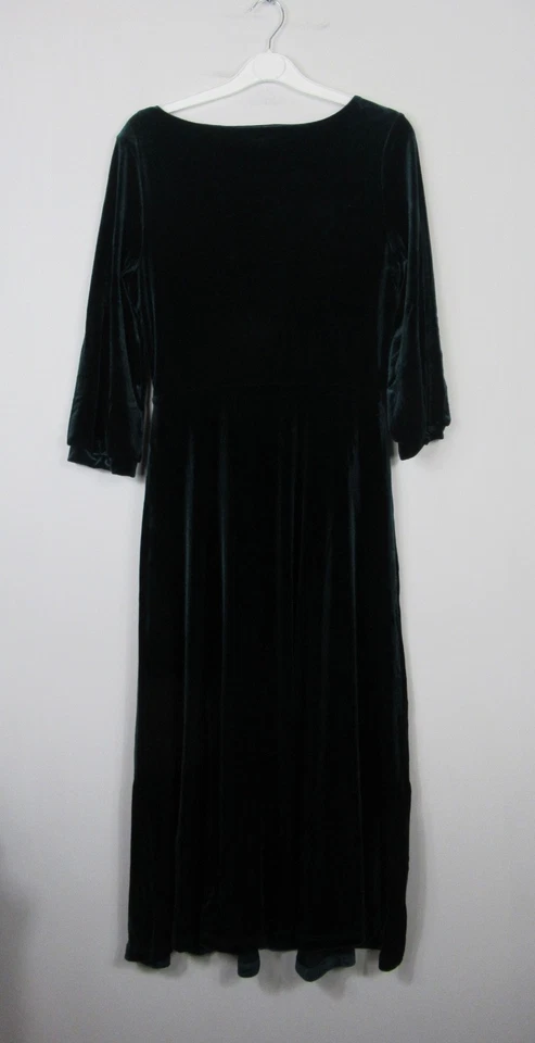 Seasalt Women's Oak Cottage Velvet Midi Dress Dark Wreckage Size 8 - 20 - Image 4 of 4