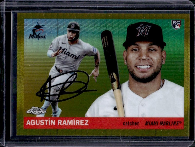 2025 Topps Chrome Platinum Agustin Ramirez RC Gold Prism Refractor Retail #241