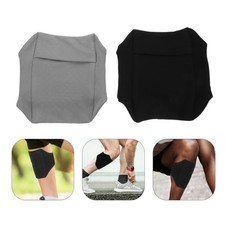 2Pcs Black Running Armband Phone Holder Adjustable Leg Strap for Active Use