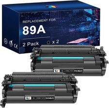 89A Black Toner Cartridge Compatible Replacement for HP 89A CF289A, 89X CF289X