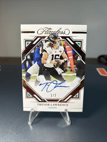 2022 Panini Flawless Trevor Lawrence Auto 1/3 Frame Signatures JAGS SSP 🔥🔥😳