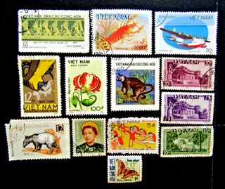 13 VIETNAM STAMPS VARIOUS TOPICS 1950s 1990s USED