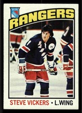 1976-77 Topps Steve Vickers #75 - New York Rangers