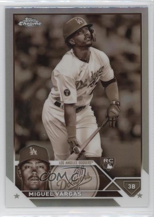 2023 Topps Chrome Sepia Refractor Miguel Vargas #161 Rookie RC 0u8t