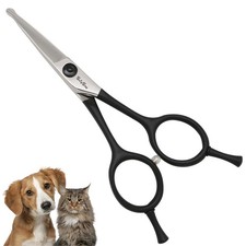4.5in Small Cat Dog Grooming Scissors Professional, Pet Shears with Safety Ro...