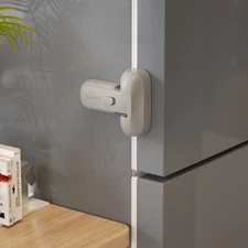 EUDEMON 1 Pack Updated Child Proof Refrigerator/Fridge/Freezer Door Lock Gray 