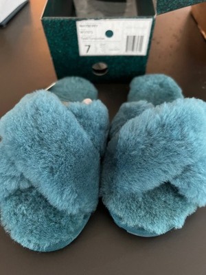 New Women's EMU Australia Mayberry Slippers size 7 Teal/Turquoise W11573 (shv3)