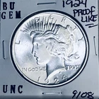 1924 P BU GEM PEACE SILVER DOLLAR UNC MS+++ U.S. MINT RARE COIN 9108