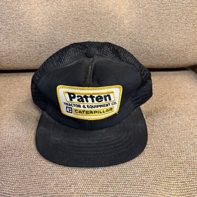 Vintage Caterpillar Hat Pattern Tractor & Equipment Co. Cap w/ Patch