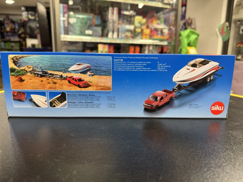 SIKU 2568 - modellino 1:55 - FORD F150 CON MOTOSCAFO - NUOVO - SIGILLATO - Immagine 3 di 4