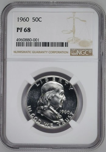 1960 Franklin Half Dollar -  NGC PF 68
