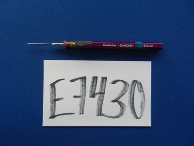 E7430 Alcon 612.12 Grieshaber Ophthalmic Diamond Pyramid Tip Grasping Forceps