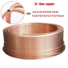 Copper Microbore 2mm/3mm/8mm/10mm/16mm Copper Pipe Tube -  Available ALL Lengths
