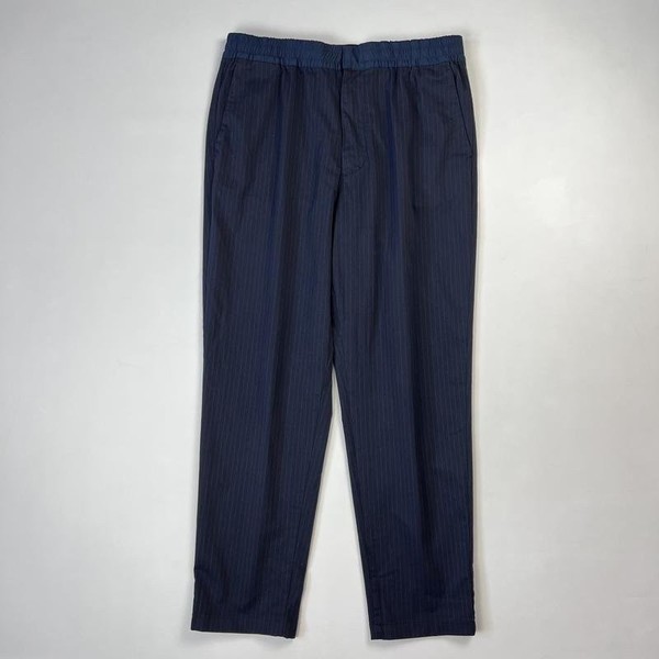 Men Tommy Hilfiger Trousers Navy Viscose 33 / L /