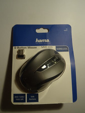 Hama MW 400  6 button mouse. R/H. Wireless.