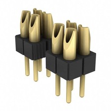CONN HDR STRIP SOLDER 8POS GOLD