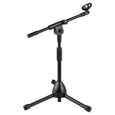 Adjustable Tripod Mic Stand, Extendable Boom Arm Floor Mic Stand for Stage