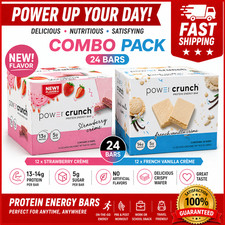 Power Crunch Protein Bars, French Vanilla Cream Strawberry Creme, 1.4 oz, x12ct