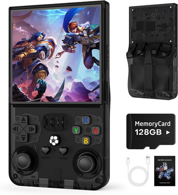 R36MAX Retro Handheld Game Console, 128GB Retro Gmaing Console with 4.0 Inch IPS