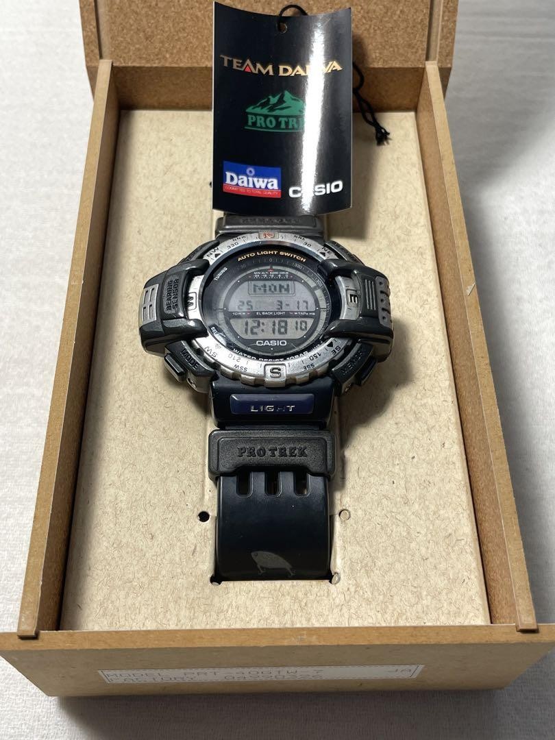 Casio PRT-40 Team Daiwa Protrek Digital Watch, 40mm, used