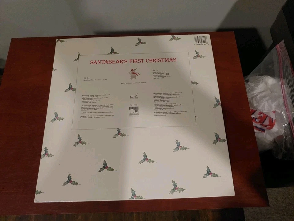 Santabear's First Christmas Vinyl Record Windham Hill 1986 Kelly McGillis - Image 2 of 4