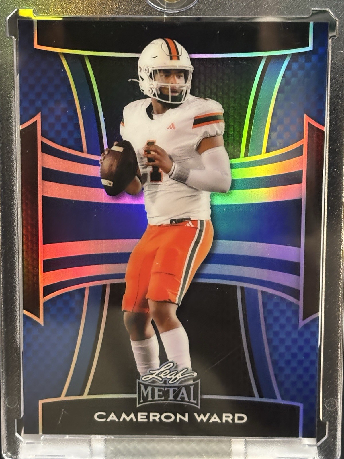 2025 Leaf Metal - Cameron Ward #28 Blue Prismatic /49 (RC)