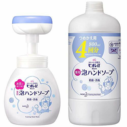 Biore U Foam Stamp Hand Soap Flower Type Body 250ml Refill 4 Times
