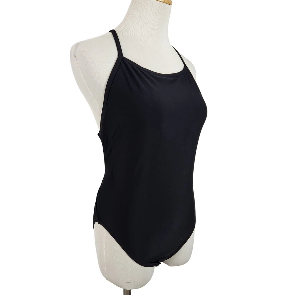 Speedo Women's One-Piece Swimsuit Size 10 Wireless Relay Back UPF 50 Black - Image 3 of 4