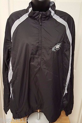North End Sports Mens Womens Jacket Coat Size L Philadelphia Eagles Pullover 