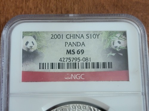 2001 CHINA Silver Panda MS69 rare NGC double panda slabed picture only 1 on Ebay - Picture 19 of 19