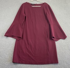 Lafayette 148 New York Size XL Dress Bell Sleeves Stretch Jersey Knit EXC