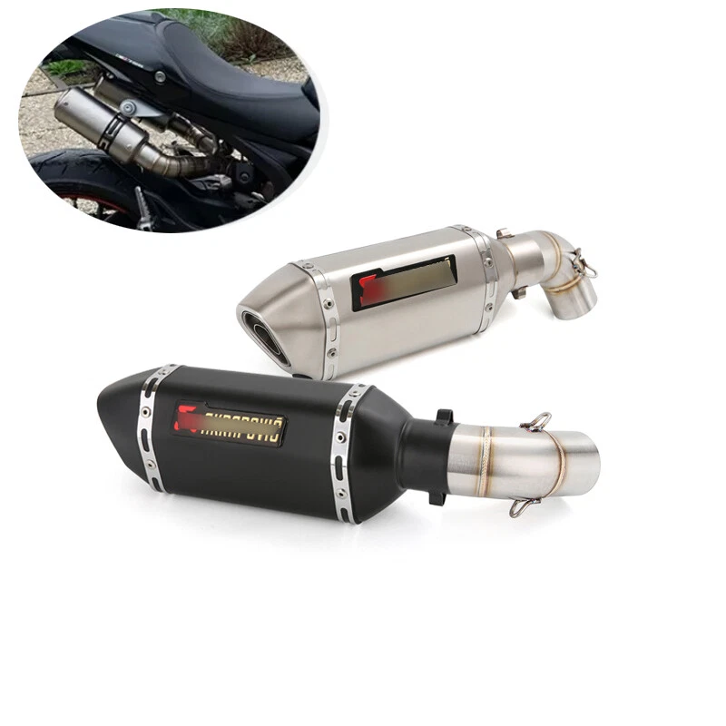 Sistema de escape silenciador deslizable tubo medio para Ducati Monster 696 795 796 1100 Foto 2 de 4