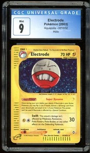 2003 Pokemon Aquapolis #H7 Electrode holo CGC 9 Mint
