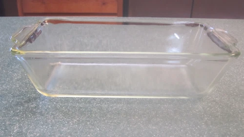 Vintage PYREX Handled Bread/Meat Loaf Pan 212 -  Older Logo 2
