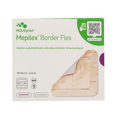 Mepilex Border Flex Schaumverband 10x10 cm (10 pcs.)