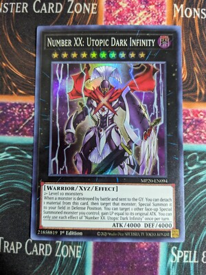 Yu-Gi-Oh! Number XX: Utopic Dark Infinity MP20-EN094 1st Edition Super NM  a1/ | eBay