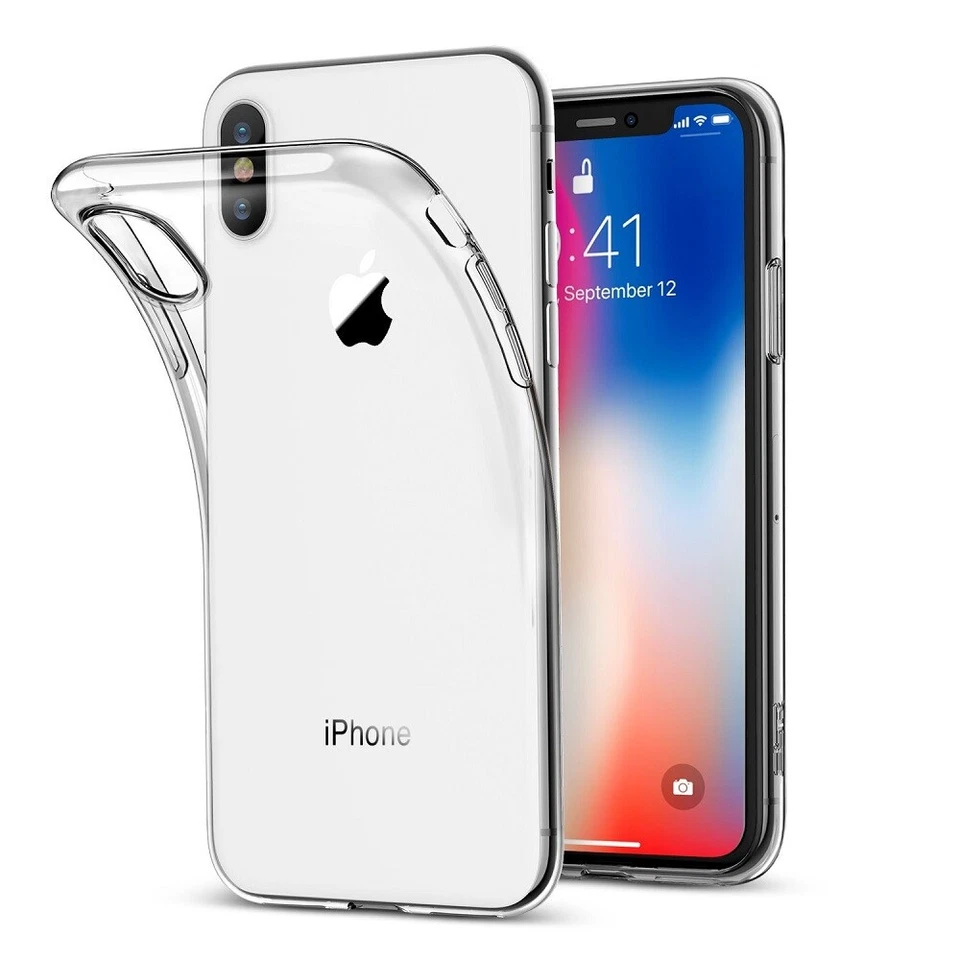 COVER PER APPLE  IPHONE 6 - 6S - 7 - 8 - X - XR - XS - XS MAX TRASPARENTE CLEAR  - Immagine 2 di 3