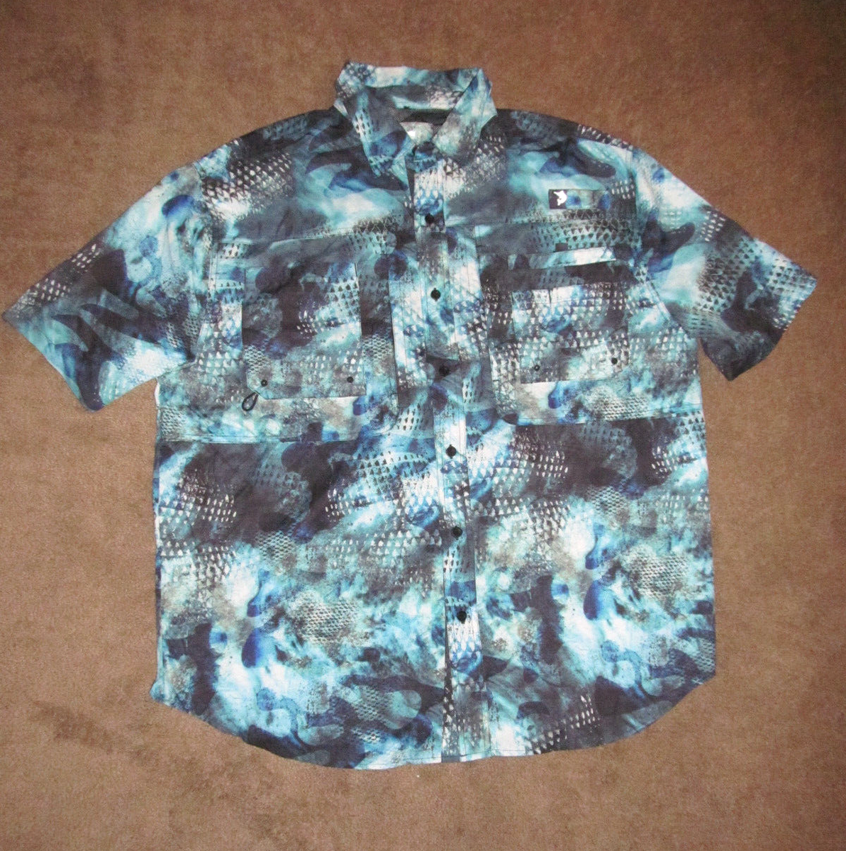 Chemise De Pêche Reel Legends Performance - Manches Courtes - Homme Taille M - Camo