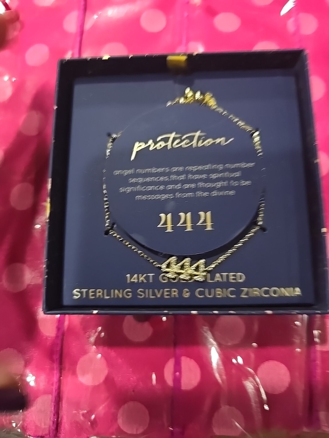 Olivia and Jackson Intuition Protection Numbers  444 Bracelet New Cz 14k Sterlin